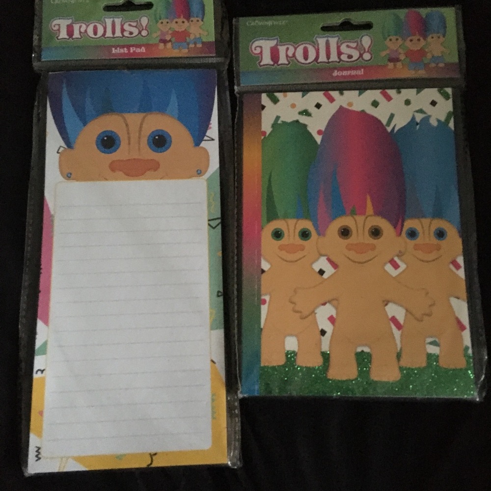 Trolls list pad & journal NEW
